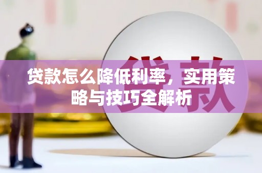 新邱贷款怎么降低利率，实用策略与技巧全解析