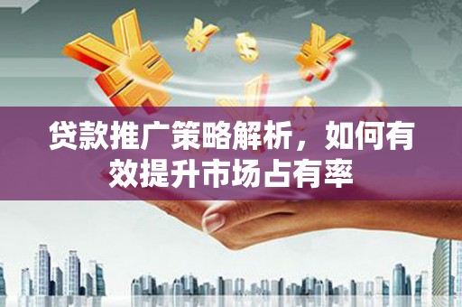 太子河贷款推广策略解析，如何有效提升市场占有率