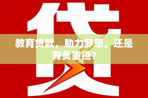 曲麻莱教育贷款，助力梦想，还是背负重担？