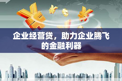 屯溪企业经营贷，助力企业腾飞的金融利器