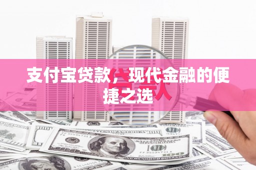 安南支付宝贷款，现代金融的便捷之选