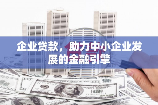 贺州企业贷款，助力中小企业发展的金融引擎
