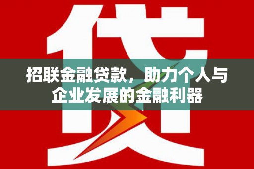 墨玉招联金融贷款，助力个人与企业发展的金融利器
