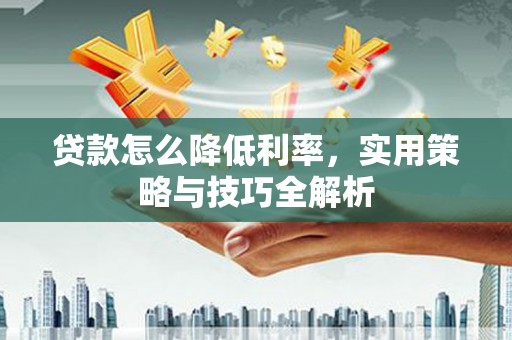 班玛贷款怎么降低利率，实用策略与技巧全解析