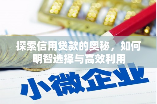 东势探索信用贷款的奥秘，如何明智选择与高效利用
