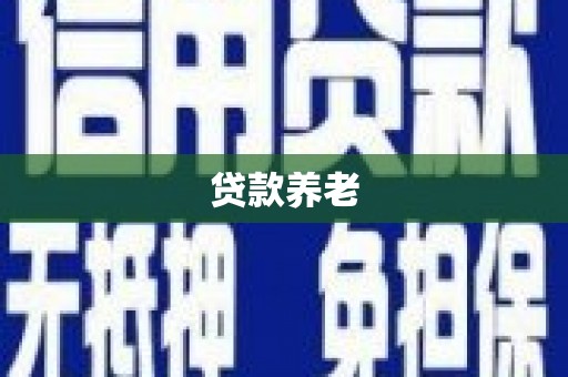 新津贷款养老