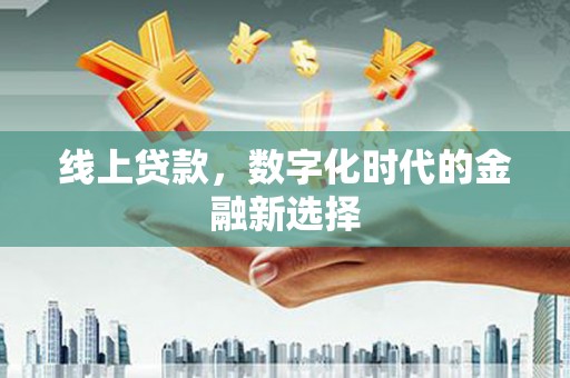 山南线上贷款，数字化时代的金融新选择