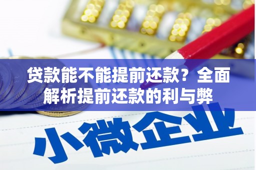 富阳贷款能不能提前还款？全面解析提前还款的利与弊