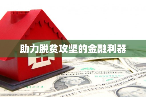 钦北助力脱贫攻坚的金融利器