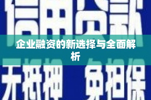 灵石企业融资的新选择与全面解析